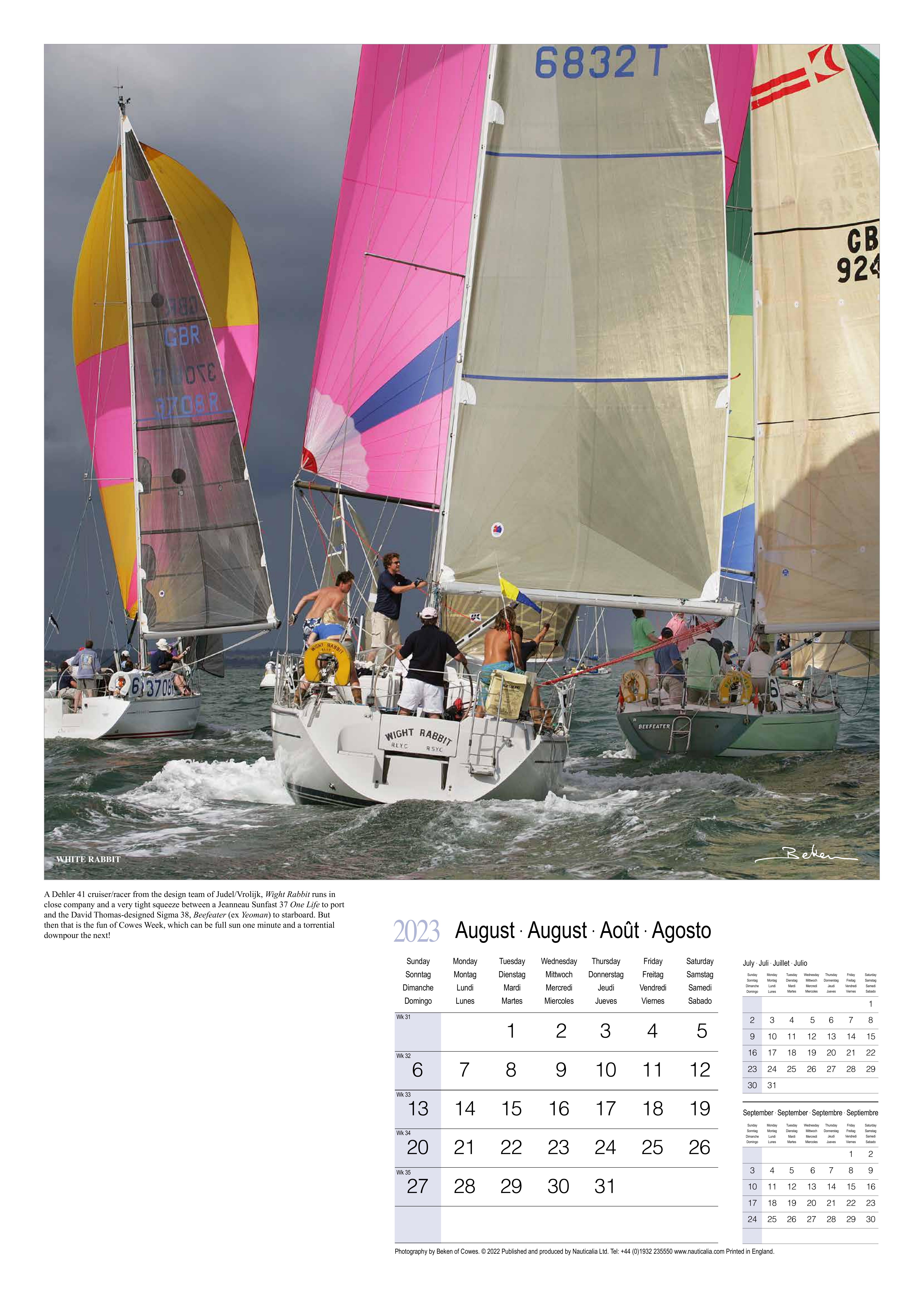 yachts and yachting calendar